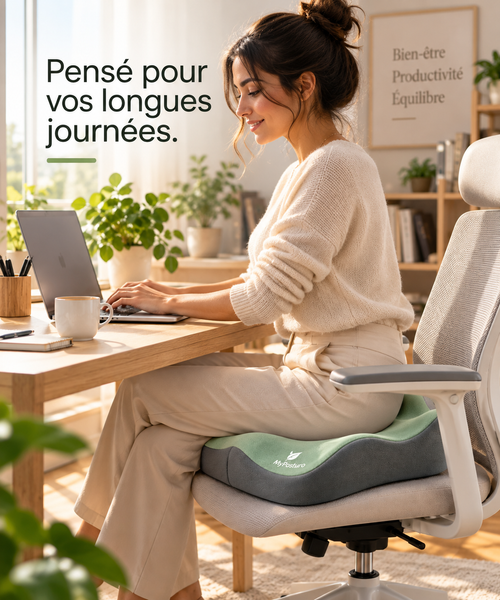 Coussin Ergonomique Mémoire de Forme – Spécial Télétravail