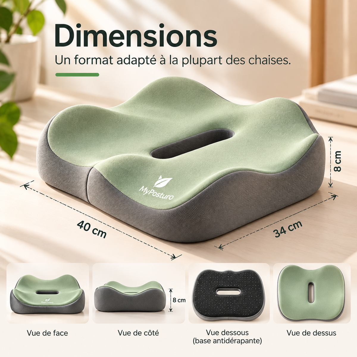 Coussin Ergonomique Mémoire de Forme – Spécial Télétravail