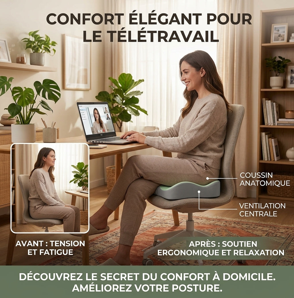 Pack Duo – 2 Coussins Ergonomiques Mémoire de Forme